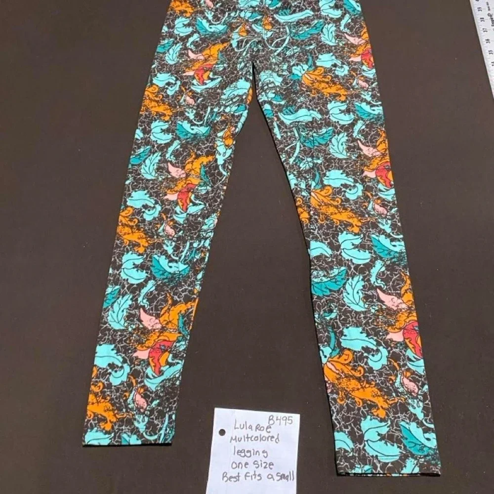 LulaRoe leggings multicolor legging one size best fits à teen (14-16). SKU-B495